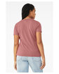 Bella + Canvas Ladies' Relaxed Triblend V-Neck T-Shirt mauve triblend ModelBack
