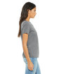 Bella + Canvas Ladies' Relaxed Triblend V-Neck T-Shirt grey triblend ModelSide