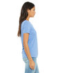 Bella + Canvas Ladies' Relaxed Triblend V-Neck T-Shirt blue triblend ModelSide
