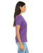 Bella + Canvas Ladies' Relaxed Triblend V-Neck T-Shirt purple triblend ModelSide