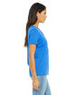 Bella + Canvas Ladies' Relaxed Triblend V-Neck T-Shirt tr royal triblnd ModelSide