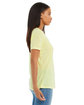 Bella + Canvas Ladies' Relaxed Triblend V-Neck T-Shirt pale ylw trblnd ModelSide