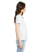 Bella + Canvas Ladies' Relaxed Triblend V-Neck T-Shirt solid wht trblnd ModelSide