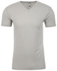 Next Level Apparel Men's Sueded V-Neck T-Shirt light gray OFFront