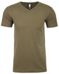 Next Level Apparel Men's Sueded V-Neck T-Shirt military green OFFront