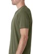 Next Level Apparel Men's Sueded V-Neck T-Shirt military green ModelSide