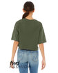 Bella + Canvas FWD Fashion Ladies' Jersey Cropped T-Shirt military green ModelBack