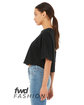 Bella + Canvas FWD Fashion Ladies' Jersey Cropped T-Shirt black ModelSide
