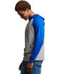 Russell Athletic Adult Essential Raglan Pullover Hooded T-Shirt OXFORD/ ROYAL ModelSide