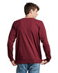 Russell Athletic Unisex Essential Performance Long-Sleeve T-Shirt maroon ModelBack