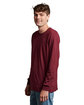 Russell Athletic Unisex Essential Performance Long-Sleeve T-Shirt maroon ModelSide