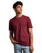 Russell Athletic Unisex Essential Performance T-Shirt MAROON ModelQrt