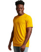 Russell Athletic Unisex Essential Performance T-Shirt GOLD ModelSide