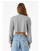 Bella + Canvas FWD Fashion Ladies' Cropped Long-Sleeve T-Shirt athletic heather ModelBack