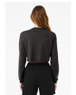 Bella + Canvas FWD Fashion Ladies' Cropped Long-Sleeve T-Shirt dark gry heather ModelBack