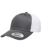 Yupoong Adult Retro Trucker Cap CHARCOAL/ WHITE OFFront