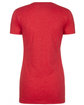 Next Level Apparel Ladies' CVC T-Shirt RED OFBack