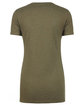 Next Level Apparel Ladies' CVC T-Shirt military green OFBack