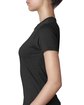 Next Level Apparel Ladies' CVC T-Shirt black ModelSide