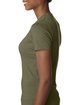Next Level Apparel Ladies' CVC T-Shirt military green ModelSide