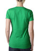 Next Level Apparel Ladies' CVC Deep V-Neck T-Shirt KELLY GREEN ModelBack