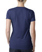 Next Level Apparel Ladies' CVC Deep V-Neck T-Shirt STORM ModelBack
