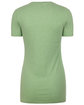 Next Level Apparel Ladies' CVC Deep V-Neck T-Shirt APPLE GREEN OFBack