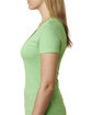 Next Level Apparel Ladies' CVC Deep V-Neck T-Shirt APPLE GREEN ModelSide