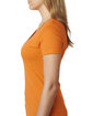 Next Level Apparel Ladies' CVC Deep V-Neck T-Shirt ORANGE ModelSide