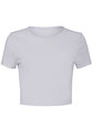 Bella + Canvas Ladies' Poly-Cotton Crop T-Shirt white FlatFront