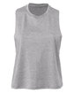 Bella + Canvas Ladies' Racerback Cropped Tank athletic heather OFFront