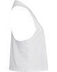 Bella + Canvas Ladies' Racerback Cropped Tank solid wht blend OFSide