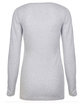 Next Level Apparel Ladies' Triblend Long-Sleeve Scoop HEATHER WHITE OFBack
