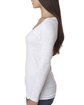 Next Level Apparel Ladies' Triblend Long-Sleeve Scoop HEATHER WHITE ModelSide