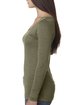 Next Level Apparel Ladies' Triblend Long-Sleeve Scoop MILITARY GREEN ModelSide