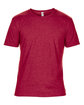 Gildan Adult Triblend T-Shirt HEATHER RED FlatFront