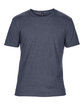 Gildan Adult Triblend T-Shirt heather navy FlatFront