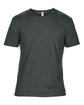 Gildan Adult Triblend T-Shirt HEATHER DK GREY FlatFront