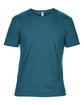 Gildan Adult Triblend T-Shirt HTH GALAP BLUE FlatFront