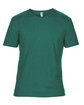 Anvil Adult Triblend T-Shirt HTH DARK GREEN OFFront