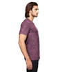 Gildan Adult Triblend T-Shirt HEATHER MAROON ModelSide