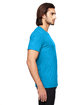Gildan Adult Triblend T-Shirt HTH CARIB BLUE ModelSide