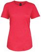 Gildan Ladies' Triblend T-Shirt heather red FlatFront