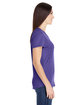 Gildan Ladies' Triblend T-Shirt HEATHER PURPLE ModelSide