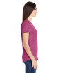 Gildan Ladies' Triblend T-Shirt HEATHER RASPBRRY ModelSide