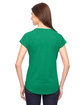 Anvil Ladies' Triblend V-Neck T-Shirt HEATHER GREEN ModelBack