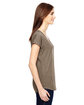 Anvil Ladies' Triblend V-Neck T-Shirt HEATHER SLATE ModelSide