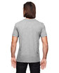 Anvil Adult Triblend V-Neck T-Shirt HEATHER GREY ModelBack