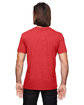 Anvil Adult Triblend V-Neck T-Shirt HEATHER RED ModelBack