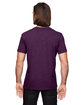 Anvil Adult Triblend V-Neck T-Shirt HTH AUBERGINE ModelBack